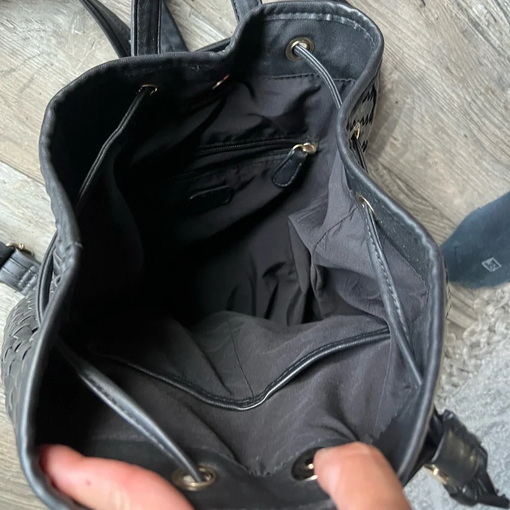 Faux Leather Backpack